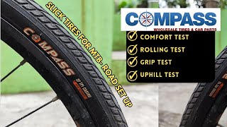 Compass MTB Slick Tire for Road Set up Review and Testing [upl. by Naitsirc]