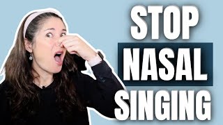 HOW TO STOP NASAL SOUND WHEN SINGING [upl. by Yarak500]