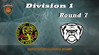 Atlasbasket  Div 1Round 7  COBRA KAI vs BULLDOGS [upl. by Ilamad]