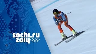 Alpine Skiing  Mens Super Combined  Downhill  Sochi 2014 Winter Olympics [upl. by Korb629]