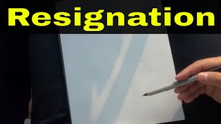 How To Write A Good Resignation LetterQuitting Your Job [upl. by Geddes710]