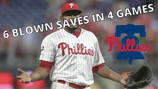 Phillies Bullpen 6 BLOWN SAVES In 4 GAMES recap  2021 [upl. by Sayre]