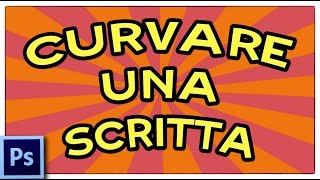 Come curvare una scritta [upl. by Nirrep]