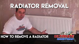 Remove a radiator  Radiator removal [upl. by Yahsan151]