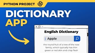 Build a Dictionary App with Python and Tkinter  Tutorial [upl. by Rimaa]