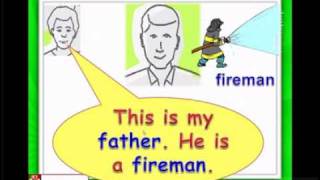 English for childrenESL Kids Lessons  Family members dad mum brotherflv [upl. by Almire827]