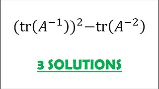 3 Solutions Trace Determinant CayleyHamilton Eigenvalues and More [upl. by Deanna]