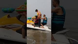 Jet ski in Mumbai Varsoli beach alibagh enjoy love lifeiswhatyoumakeit reels shortvideo [upl. by Mirilla]