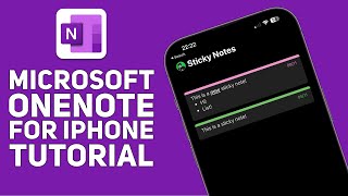 Microsoft OneNote for iPhone Tutorial [upl. by Ailegnave755]