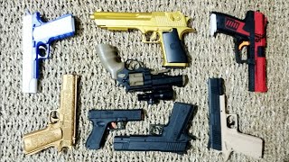 Pistol mainan desert eaglehk usp glock 19 colt 1911 shell ejection water gelltoy guns [upl. by Ayotyal]