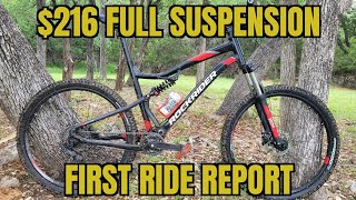 Decathlon Rockrider ST530S Quick Trailside First Ride Review [upl. by Essirehc]