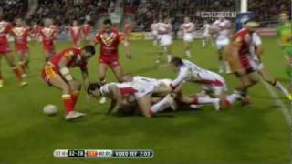 Saints Get Wide to Wested by Catalans Dragons [upl. by Yenroc98]