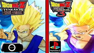 Dragon Ball Z BUDOKAI TENKAICHI 3 VS Dragon Ball Z TAG TEAM COMPARACION [upl. by Coshow]