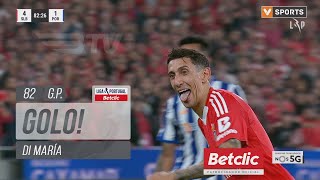 Golo Di María Benfica 41 FC Porto Liga 2425 11 [upl. by Yrokcaz129]