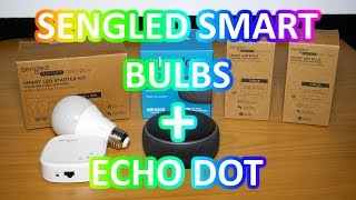 Sengled Smart RGB LED bulbs  Hub with Echo dot [upl. by Reniar12]