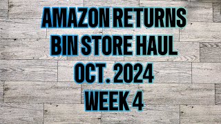 Amazon returns Oct 2024 Week 4 [upl. by Issej]