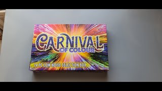 Carnival of Colour Low Noise Selection Box Fireworks Unboxing Asda 2024 BFN [upl. by Michey]