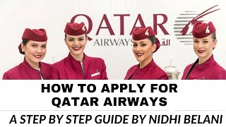 HOW to APPLY amp HOW to FILL Qatar Airways Cabin Crew Application  by Nidhi Belani [upl. by Reeves332]