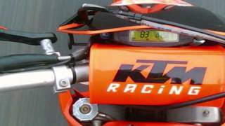 ktm exc 125 acceleration 0100 mph in 25 seconds [upl. by Yknip602]