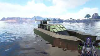 BATMAN Motorboat in action ARK Survival Evolved Official PVE [upl. by Nahgen]