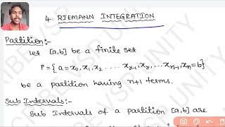 introduction of Riemann Integration  Real Analysis  OU  VSPUNITY [upl. by Mojgan665]