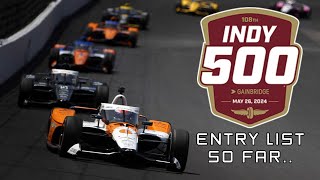 2024 Indy 500 Entry List [upl. by Katzir494]