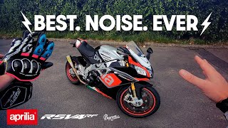 Aprilia RSV4 RF Ltd Edition  Best Noise Ever [upl. by Neelyad]