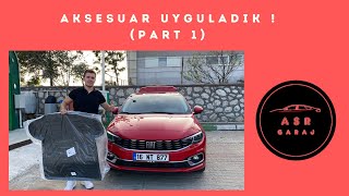 FİAT EGEA Aracımıza Aksesuar Uygulaması Yaptık PART 1 [upl. by Dilaw]