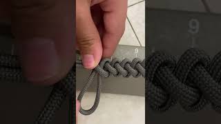 Making a bootlace paracord bracelet [upl. by Euqnimod]