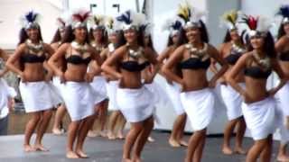 Tahitian Dance Vahines Lokelani Rhythm of the Islands Hoolaulea Lawndale 2013 [upl. by Idmann]