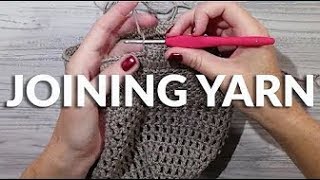 Joining Yarn to Fasten off Crochet Projects [upl. by Plantagenet906]