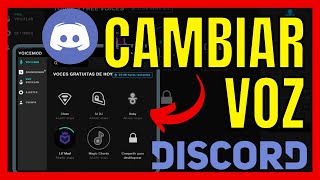 ✅COMO CAMBIAR LA VOZ EN DISCORD [upl. by Eimmac978]