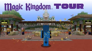 Touring The Magic Kingdom In MINECRAFT [upl. by Pavia]