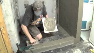 DIY Basement Bathroom Part 5  Skim Coating Cement Board [upl. by Flowers]