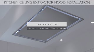 How to install a slimline Ceiling Cooker Hood  Luxair Cooker Hoods [upl. by Neirod599]