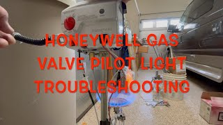 Honeywell Gas Valve Water Heater Pilot Trouble shooting steps [upl. by Lanor]