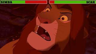 SIMBA VS SCAR WITH HEALTHBAR  The Lion King 1994  REEM RISH [upl. by Anam]