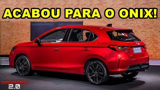 NOVO HONDA CITY HATCHBACK Vem para ACABAR com o Onix [upl. by Pazit51]