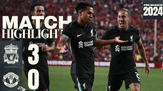 HIGHLIGHTS Liverpool 30 Manchester United  Sellout crowd for USA Tour win [upl. by Dadivitan]