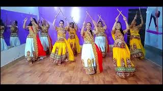 Chogada Tara  Dandiya Dance  Group Dance  Loveyatri  Navratri Special [upl. by Aimil719]