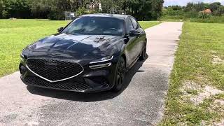 2022 Genesis G70 Sport Prestige 33t with chrome delete tint black emblem rear emblems removed [upl. by Lauralee547]