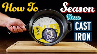 How To Season New Cast Iron Skillet Easy Simple [upl. by Esmeralda126]