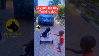 3 years boy dog trainer pets myanimal [upl. by Yatnwahs497]