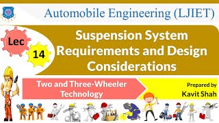 L 14 Suspension System Requirements  Two and Three Wheeler Technology  Automobile [upl. by Robbie]