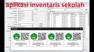 Aplikasi Label Inventaris Barang Sekolah  Aplikasi Cetak Label barang Inventaris [upl. by Aisayn606]