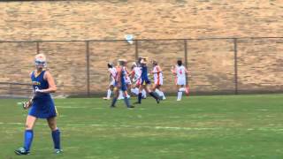 Agawam field hockeys Nina Bruno sets up goal for Nicole Mercadante [upl. by Assilem]