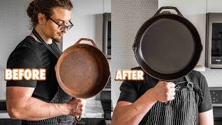 The Easy Guide On Seasoning and Restoring Cast Iron [upl. by Singhal]