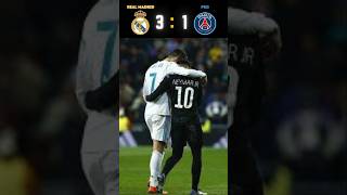 Real madrid 🆚 PSG 31 🏆⚔️ Match Highlights football shorts highlights ronaldo neymar [upl. by Leonora345]