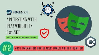 2  POST operation for Bearer token Auth of an REST API in Playwright CNET [upl. by Nnylcaj]