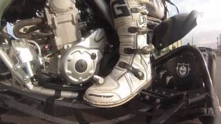 Gaerne boots sg10 on Yamaha Raptor 700 [upl. by Nerret]